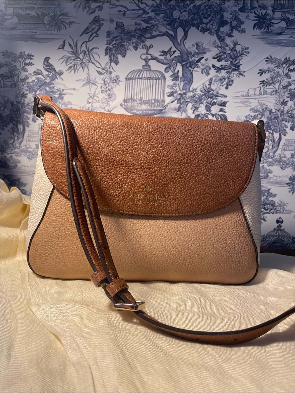 kate spade Monica color block Pebbled Leather Crossbody